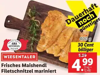 Lidl Frisches Maishendl Filetschnitzel mariniert Angebot