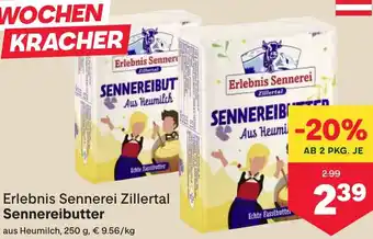 MPreis Erlebnis Sennerei Zillertal Sennereibutter Angebot