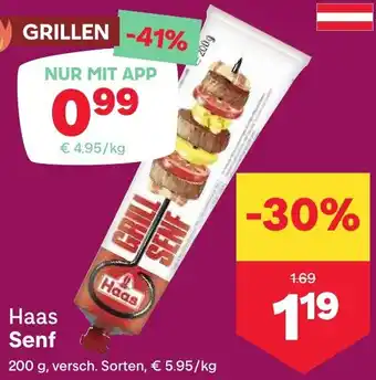 MPreis Haas Senf Angebot