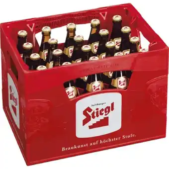 MPreis Stiegl Goldbräu oder Hell MPREIS 0.50 Liter 1 Kiste Angebot