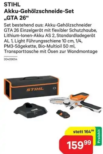 Lagerhaus STIHL Akku-Gehölzschneide-Set GTA 26 Angebot
