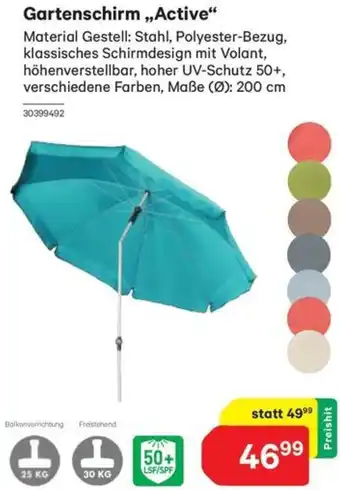 Lagerhaus Gartenschirm Active Angebot