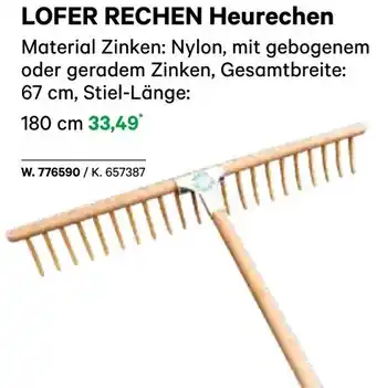 BayWa LOFER RECHEN Heurechen Angebot