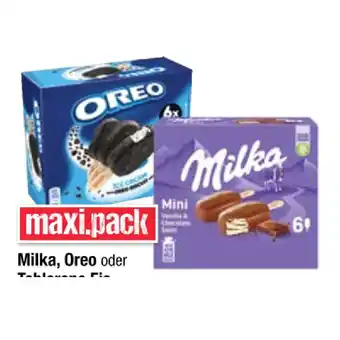 Maximarkt Milka , Oreo oder Toblerone Eis versch. Sorten Maximarkt 1 Packung Angebot