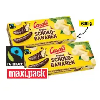 Maximarkt Casali Schokobananen Maximarkt 600 Gramm 1 Packung Angebot