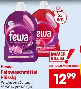 Interspar Fewa Feinwaschmittel Flüssig Angebot