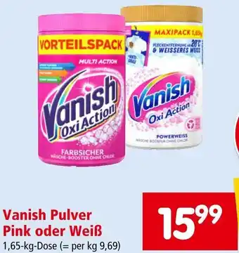 Interspar Vanish Pulver Pink oder Weiß Angebot