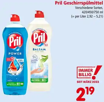 Interspar Pril Geschirrspülmittel Angebot