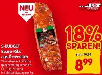 Interspar S-BUDGET Spare-Ribs Angebot