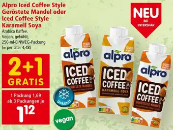 Interspar Alpro Iced Coffee Style Geröstete Mandel oder Iced Coffee Style Karamell Soya Angebot