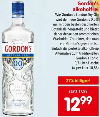 Interspar Gordon's alkoholfrei Angebot