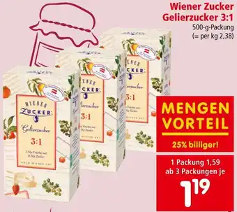 Interspar Wiener Zucker Gelierzucker 3:1 Angebot