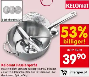 Interspar Kelomat Passiergerät Angebot