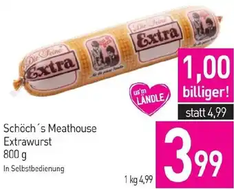 Sutterlüty Schöch's Meathouse Extrawurst 800 g Angebot