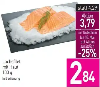 Sutterlüty Lachsfilet mit Haut 100 g Angebot