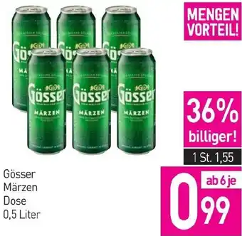 Sutterlüty Gösser Märzen Dose 0,5 Liter Angebot