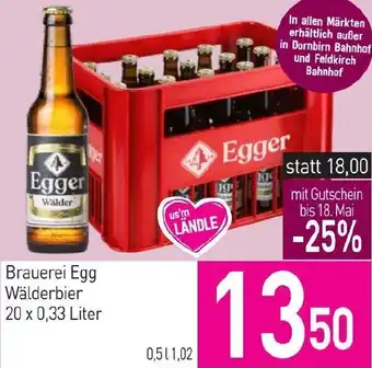 Sutterlüty Brauerei Egg Wälderbier 20 x 0,33 Liter Angebot