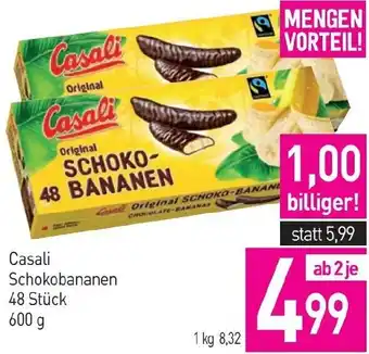 Sutterlüty Casali Schokobananen 48 Stück Angebot