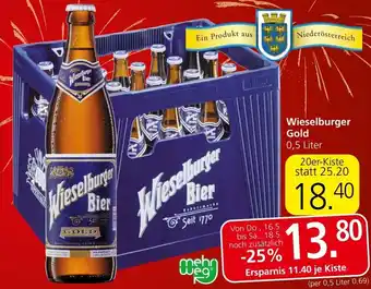 Spar Wieselburger Gold 0,5 Liter Angebot