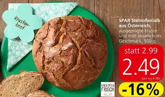 Spar SPAR Steinofenlaib Angebot