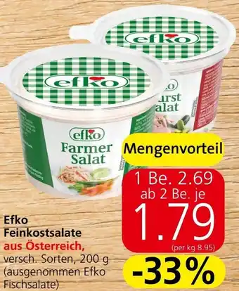 Spar Efko Feinkostsalate Angebot