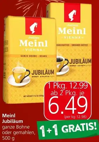 Spar Meinl Jubiläum Angebot