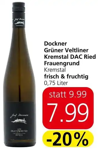 Spar Dockner Grüner Veltliner Kremstal DAC Ried Frauengrund Angebot