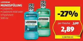 Hofer LISTERINE MUNDSPÜLUNG Angebot