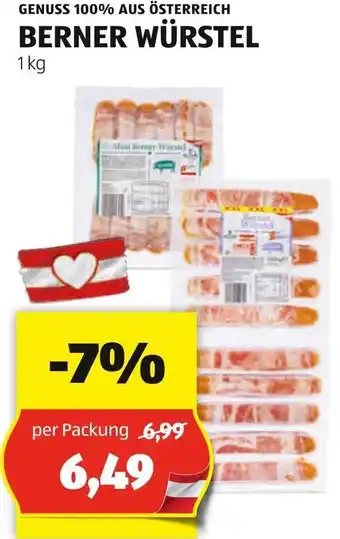 Hofer BERNER WÜRSTEL Angebot