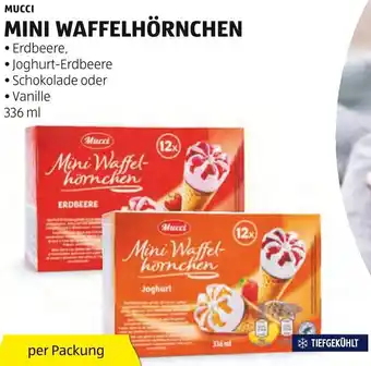 Hofer MUCCI MINI WAFFELHÖRNCHEN Angebot