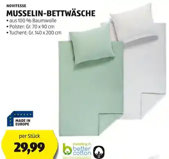 Hofer NOVITESSE MUSSELIN-BETTWÄSCHE Angebot
