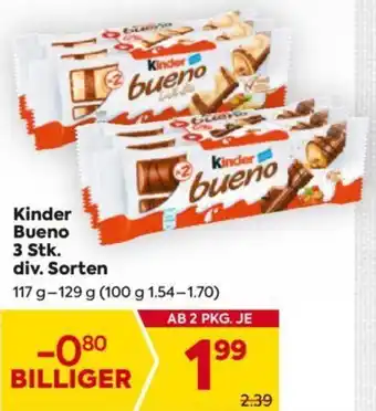 Billa Kinder Bueno 3 Stk Angebot