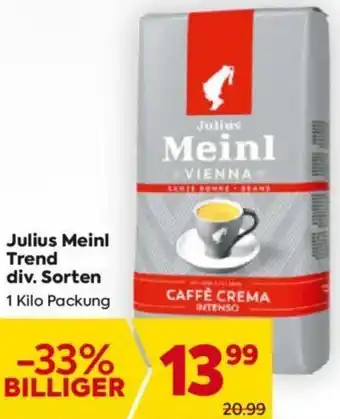 Billa Julius Meinl Trend Angebot