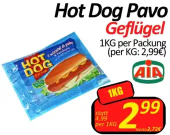 Wurstico Hot Dog Pavo Geflügel Angebot