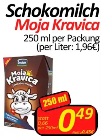 Wurstico Schokomilch Moja Kravica Angebot