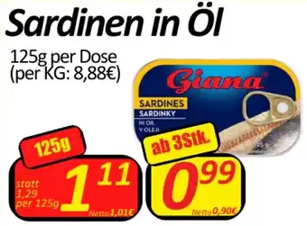 Wurstico Sardinen in Öl Angebot