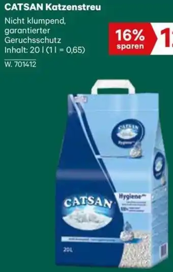 Lagerhaus CATSAN Katzenstreu Angebot