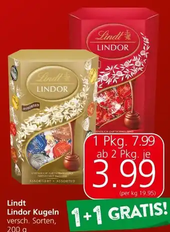 Spar Lindor Kugel Angebot