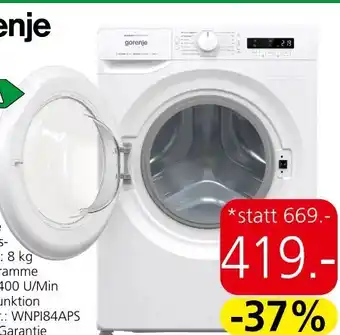 Eurospar Waschmaschine WNPI84APS Angebot