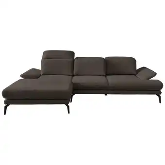 XXXLutz Ecksofa in Webstoff Braun Angebot