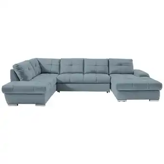 XXXLutz Ecksofa in Webstoff Blau Angebot