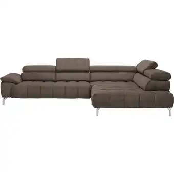 XXXLutz Ecksofa in Chenille Braun Angebot