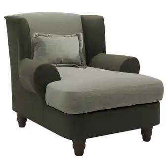 XXXLutz Lesesessel in Chenille, Mikrofaser Grün, Hellgrün Angebot