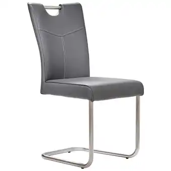 XXXLutz Schwingstuhl in Edelstahl Echtleder pigmentiert Angebot