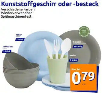 Action Kunststoffgeschirr oder -besteck Angebot