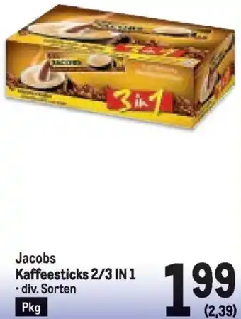 Metro Jacobs Kaffeesticks 2/3 IN 1 Angebot