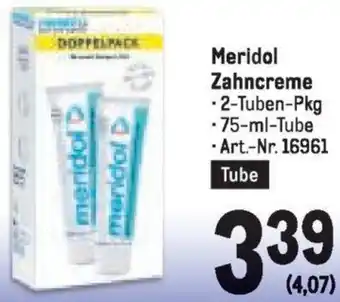 Metro Meridol Zahncreme Angebot