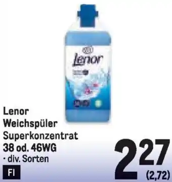 Metro Lenor Weichspüler Superkonzentrat 38 od. 46WG Angebot