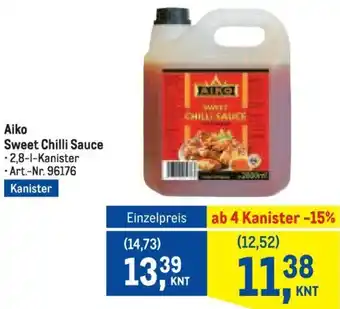 Metro Aiko Sweet Chilli Sauce Angebot