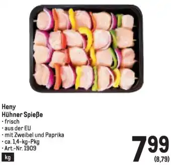 Metro Heny Hühner Spieße Angebot